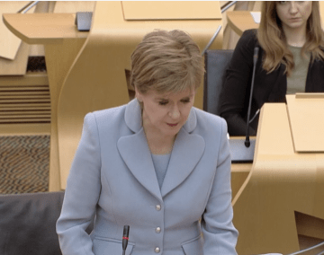 First Minister in Holyrood