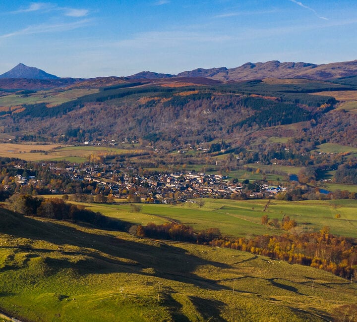 Perthshire countryside - Sustainable travel in Scotland